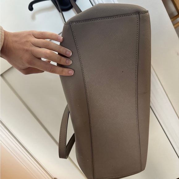 Tory Burch Taupe Leather Tote - Picture 7 of 7